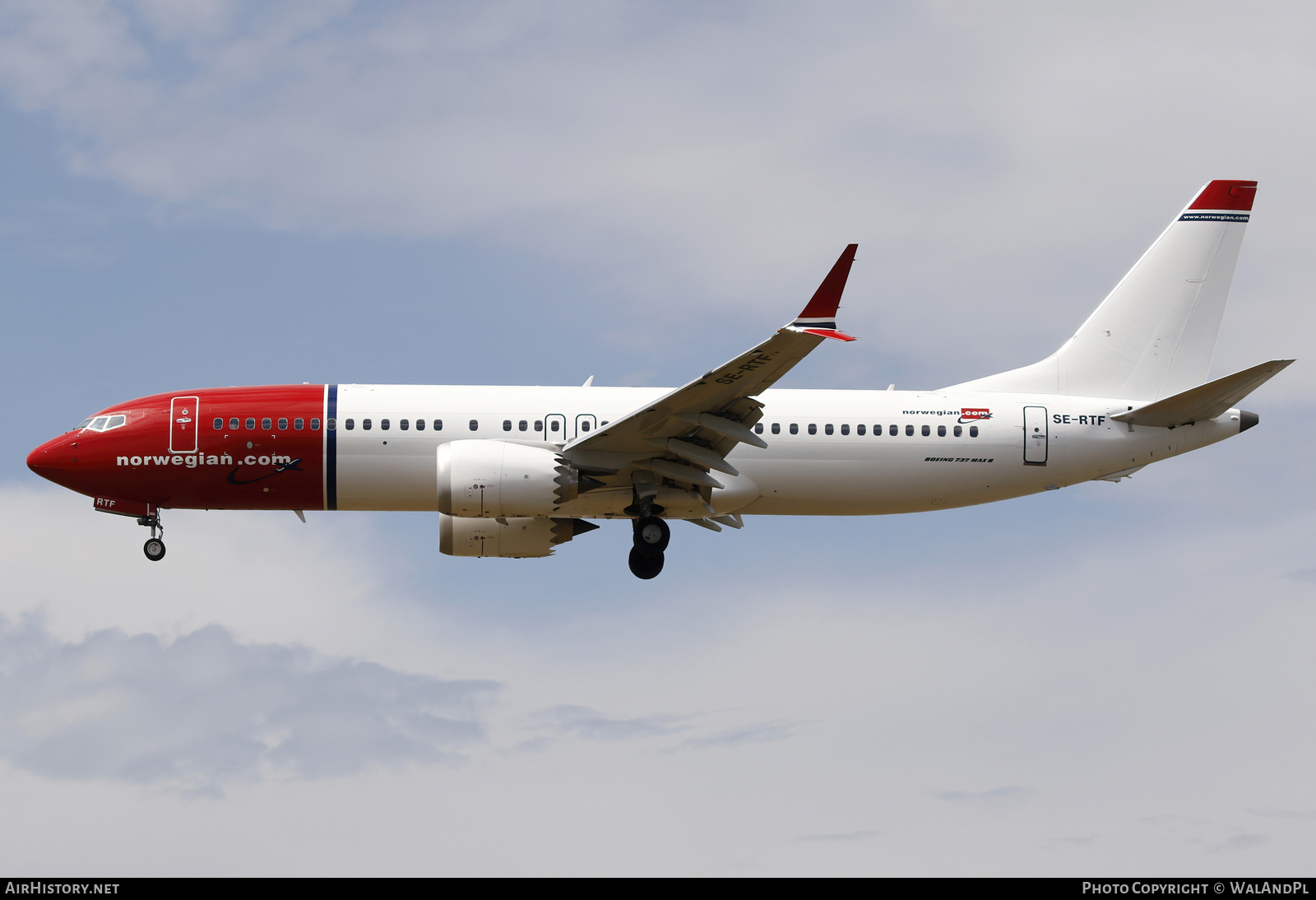 Aircraft Photo of SE-RTF | Boeing 737-8 Max 8 | Norwegian | AirHistory.net #703236