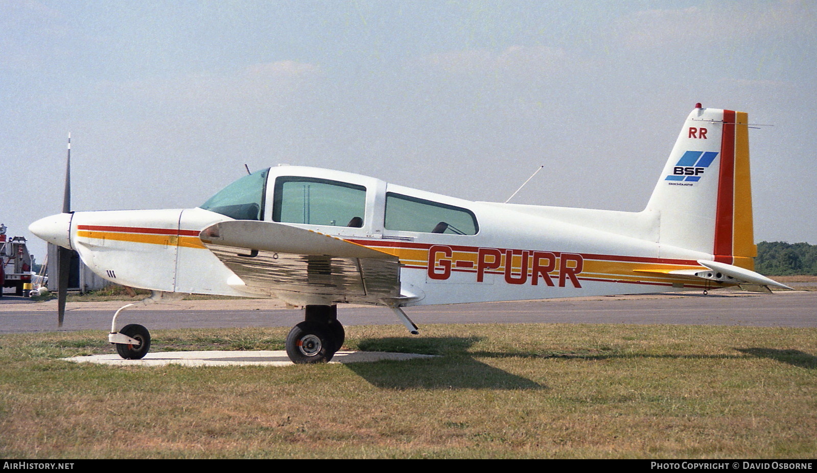 Aircraft Photo of G-PURR | Grumman American AA-5A Cheetah | BSF - Blackbushe School of Flying | AirHistory.net #703268
