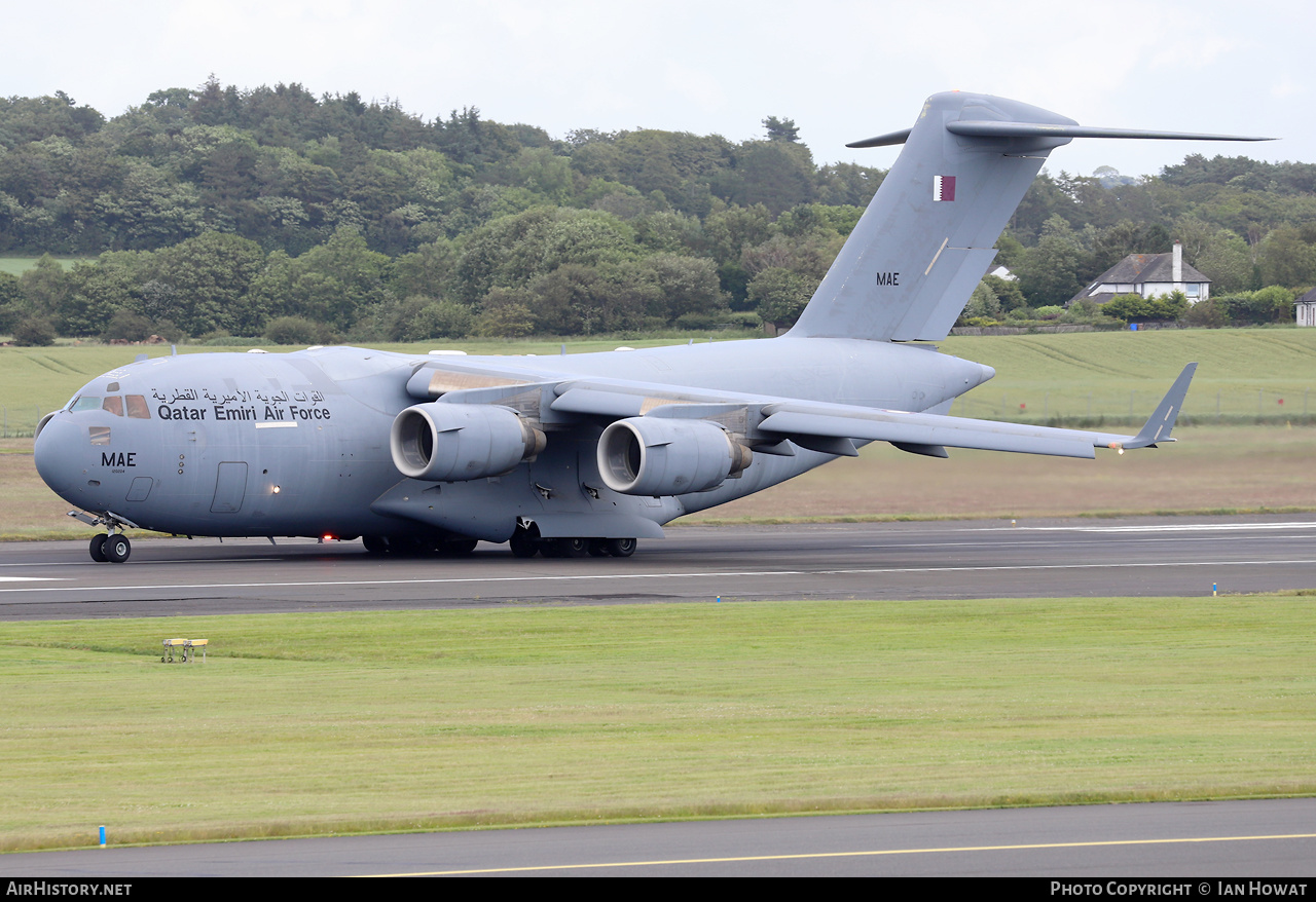 Aircraft Photo of A7-MAE / MAE | Boeing C-17A Globemaster III | Qatar - Air Force | AirHistory.net #703364
