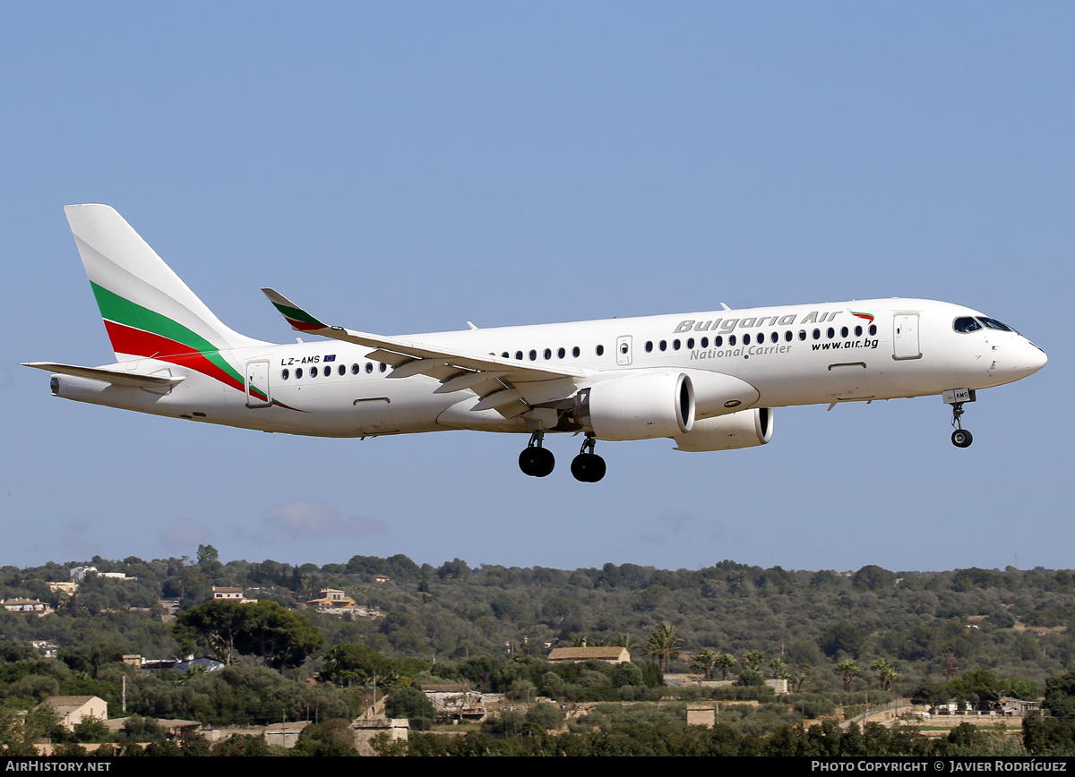 Aircraft Photo of LZ-AMS | Airbus A220-300 (BD-500-1A11) | Bulgaria Air | AirHistory.net #703381