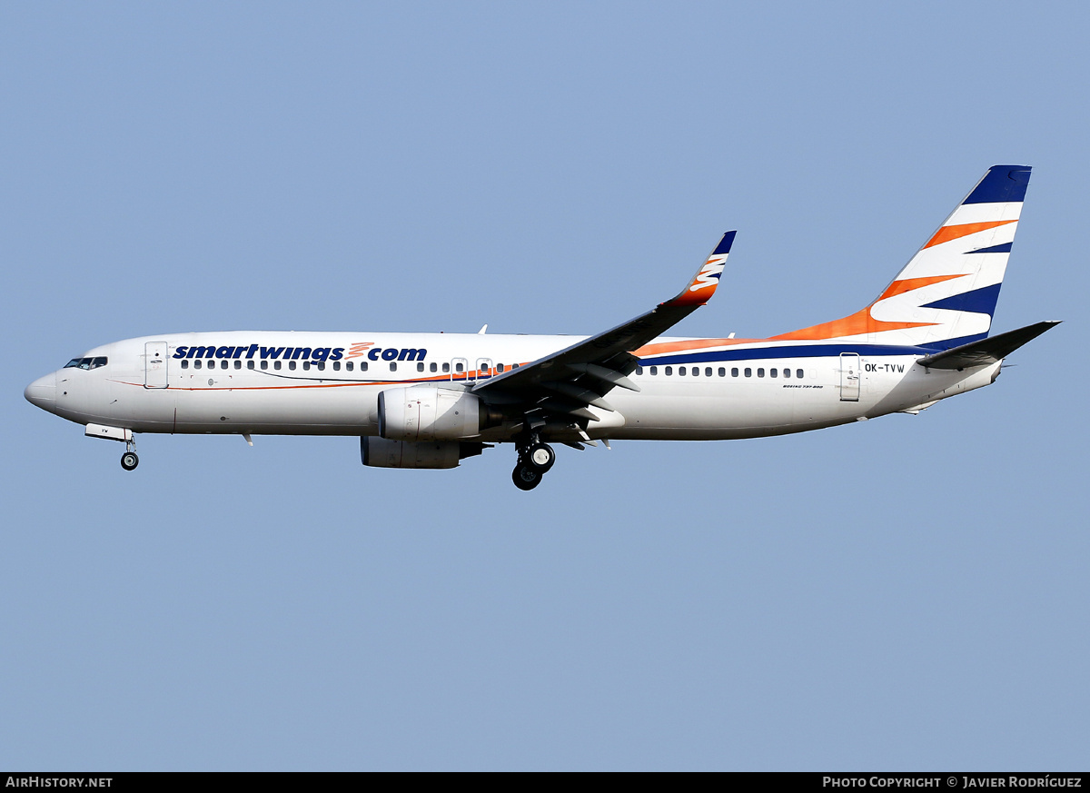 Aircraft Photo of OK-TVW | Boeing 737-86Q | Smartwings | AirHistory.net #703424