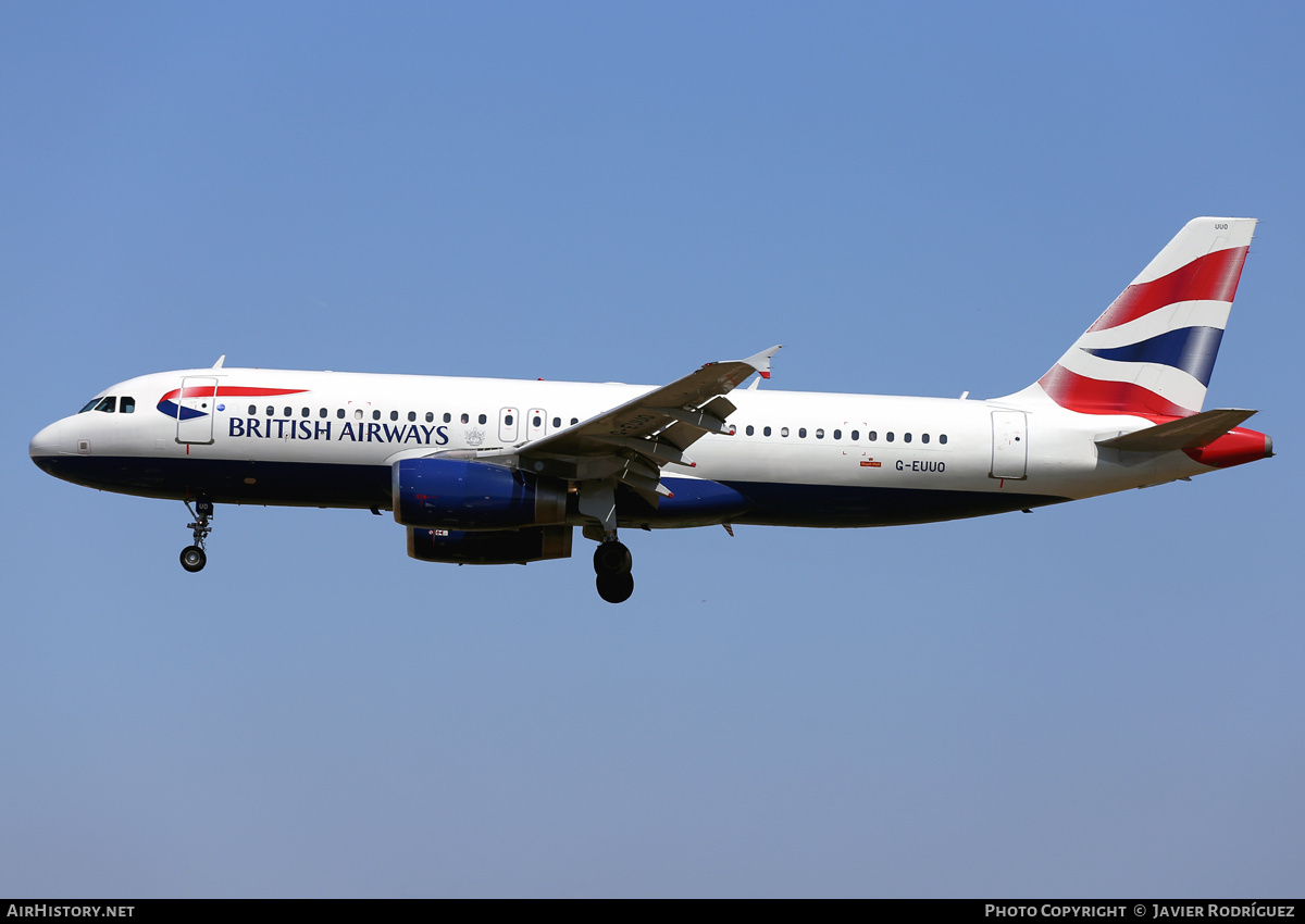 Aircraft Photo of G-EUUO | Airbus A320-232 | British Airways | AirHistory.net #703469
