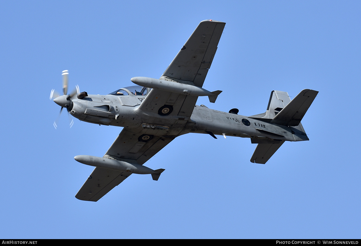 Aircraft Photo of L712 | Embraer A-29B Super Tucano | Lebanon - Air Force | AirHistory.net #703476