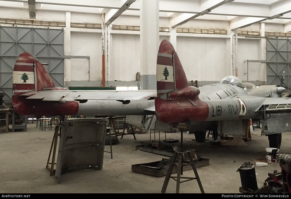 Aircraft Photo of L161 | De Havilland D.H. 100 Vampire FB5 | Lebanon - Air Force | AirHistory.net #703480
