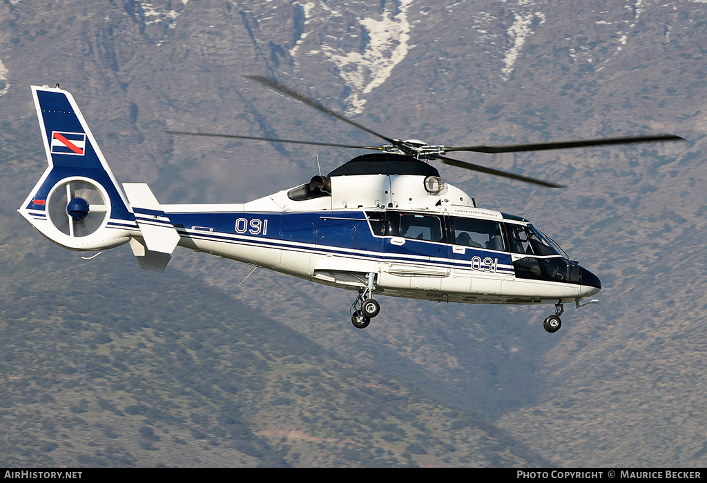 Aircraft Photo of 091 | Aerospatiale AS-365N-2 Dauphin 2 | Uruguay - Air Force | AirHistory.net #703508