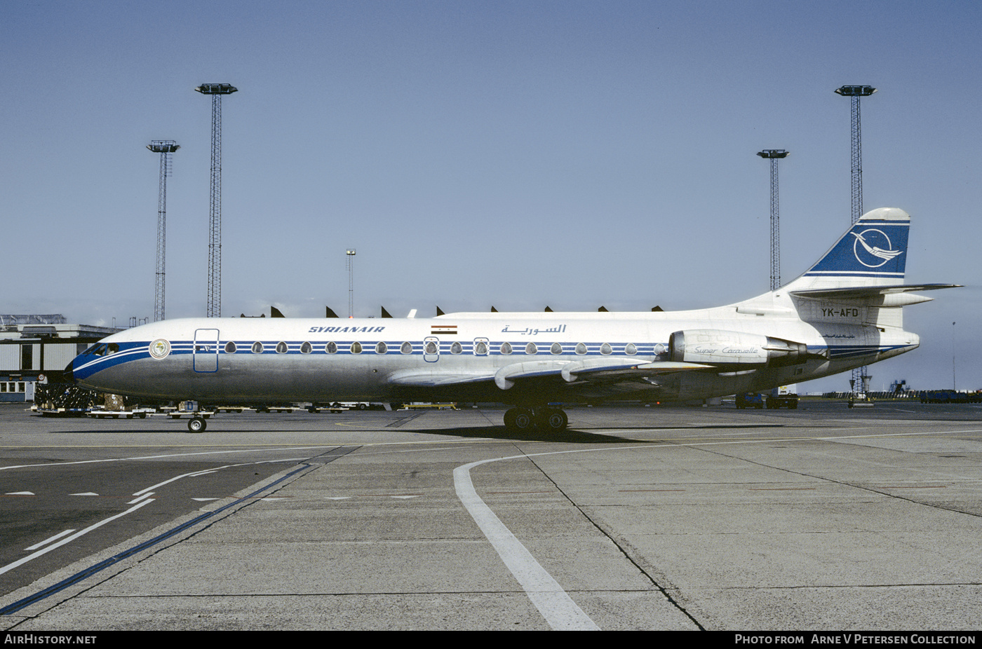 Aircraft Photo of YK-AFD | Sud SE-210 Caravelle 10B3 Super B | Syrian Air - Syrian Arab Airlines | AirHistory.net #703637