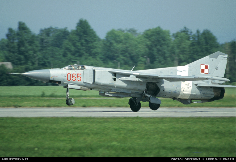 Aircraft Photo of 065 | Mikoyan-Gurevich MiG-23MF | Poland - Air Force | AirHistory.net #703664