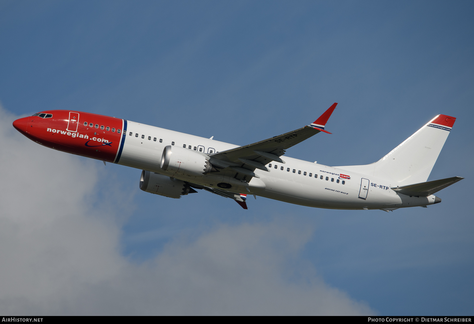Aircraft Photo of SE-RTP | Boeing 737-8 Max 8 | Norwegian | AirHistory.net #703744