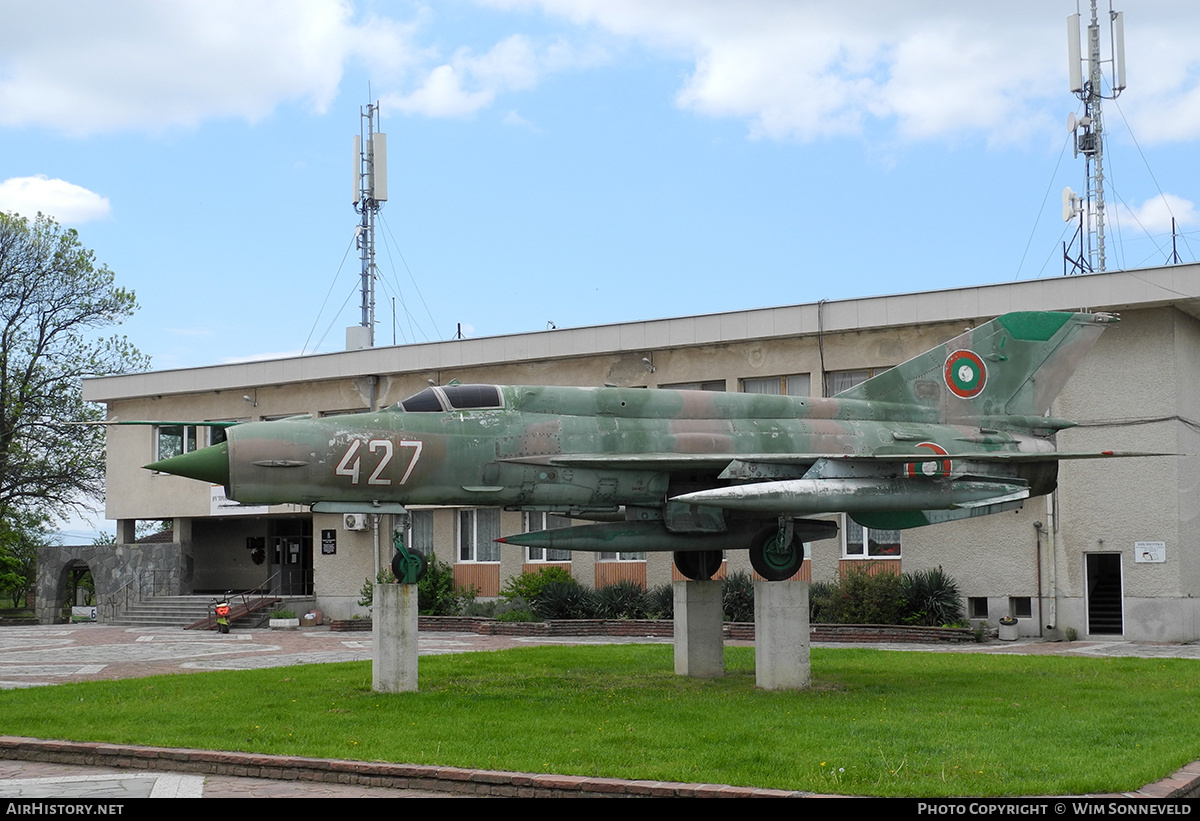 Aircraft Photo of 427 | Mikoyan-Gurevich MiG-21bis SAU | Bulgaria - Air Force | AirHistory.net #703756
