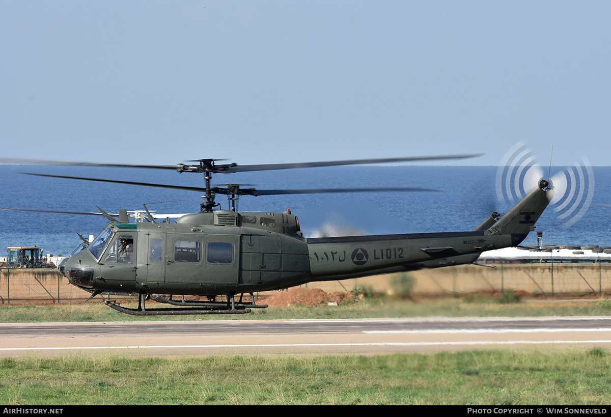 Aircraft Photo of L1012 | Bell UH-1H Iroquois | Lebanon - Air Force | AirHistory.net #703760