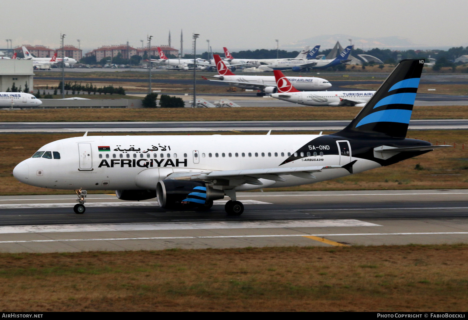 Aircraft Photo of 5A-OND | Airbus A319-111 | Afriqiyah Airways | AirHistory.net #703774