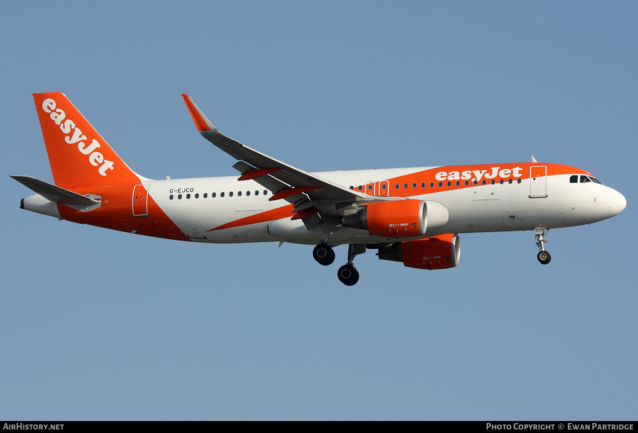 Aircraft Photo of G-EJCO | Airbus A320-214 | EasyJet | AirHistory.net #703803