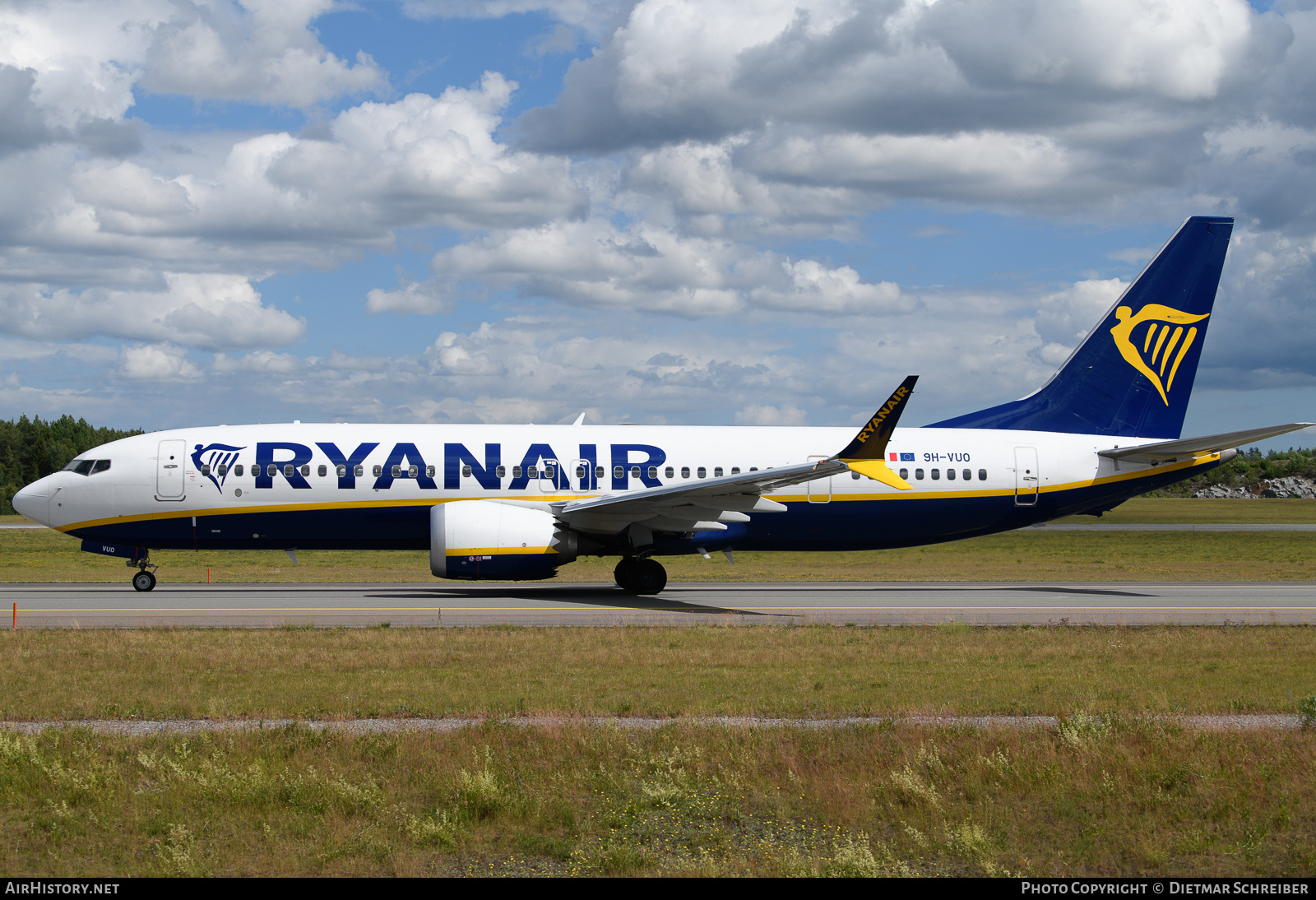 Aircraft Photo of 9H-VUO | Boeing 737-8200 Max 200 | Ryanair | AirHistory.net #703830