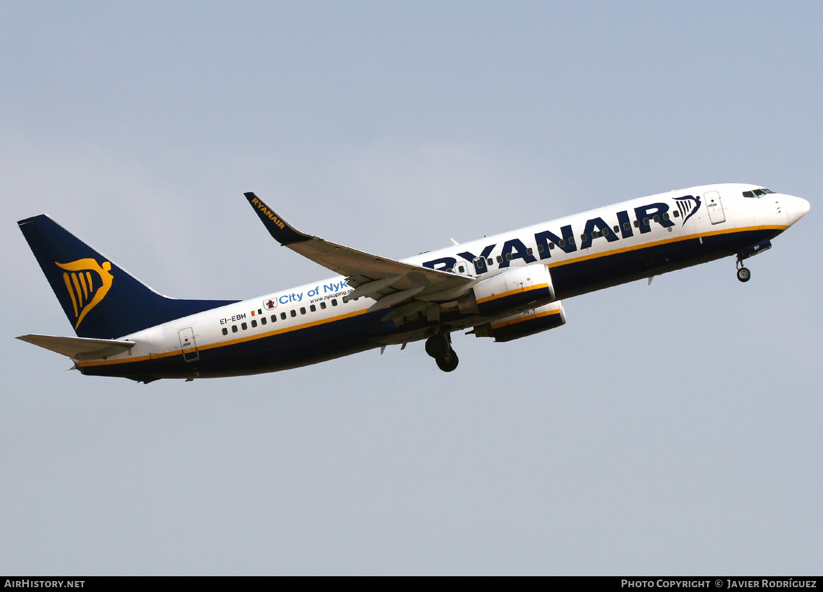 Aircraft Photo of EI-EBH | Boeing 737-8AS | Ryanair | AirHistory.net #703852