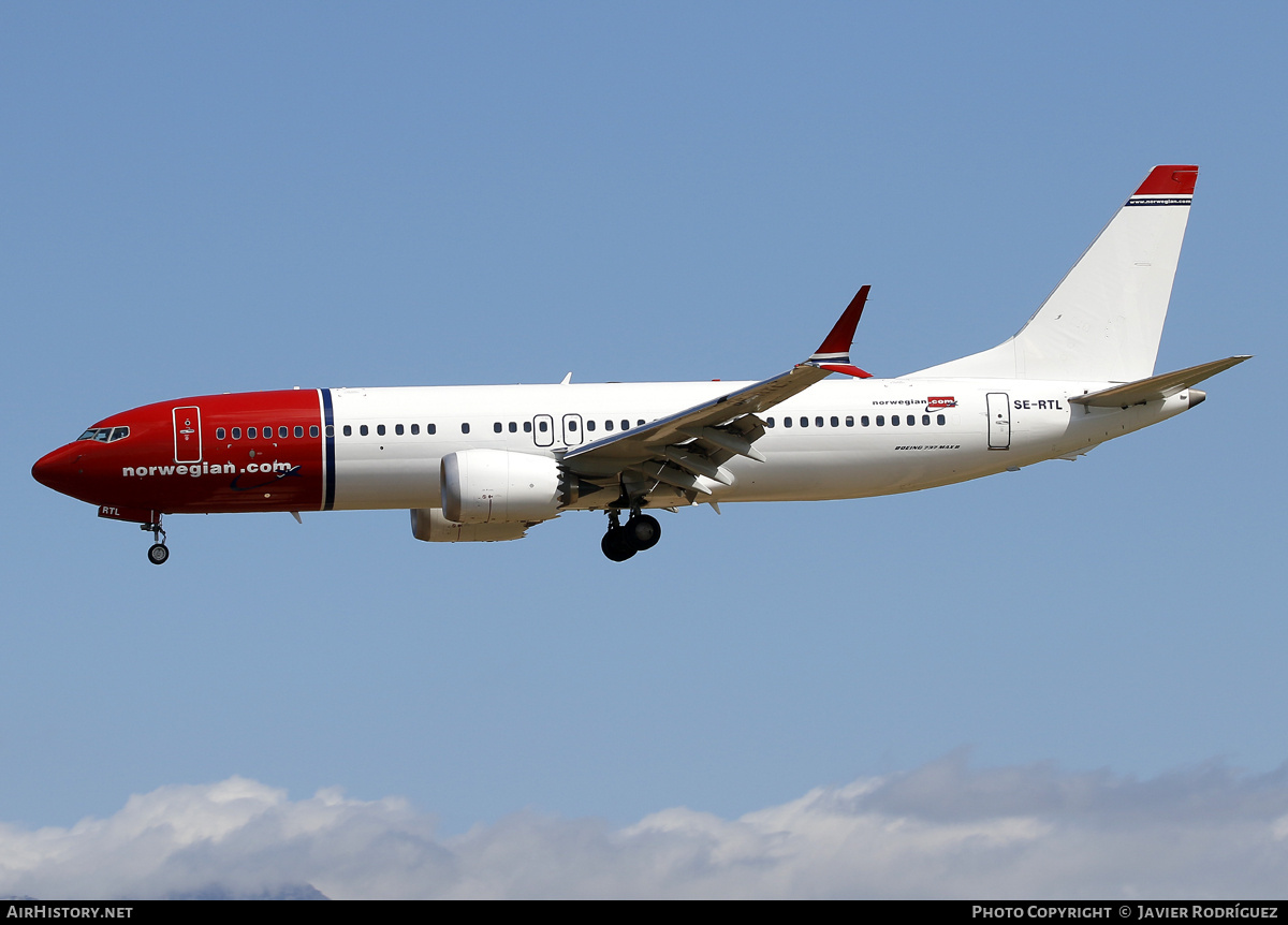 Aircraft Photo of SE-RTL | Boeing 737-8 Max 8 | Norwegian | AirHistory.net #703855