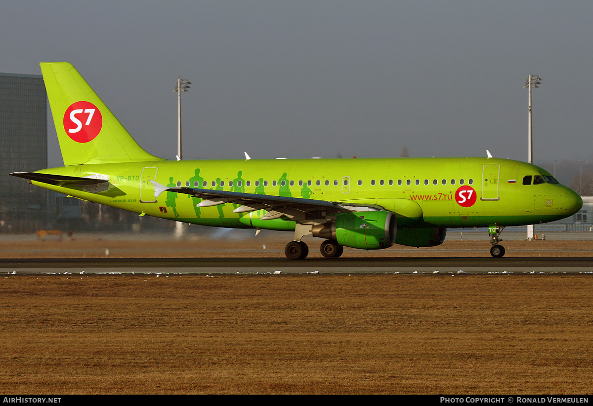 Aircraft Photo of VP-BTO | Airbus A319-114 | S7 Airlines | AirHistory.net #703966