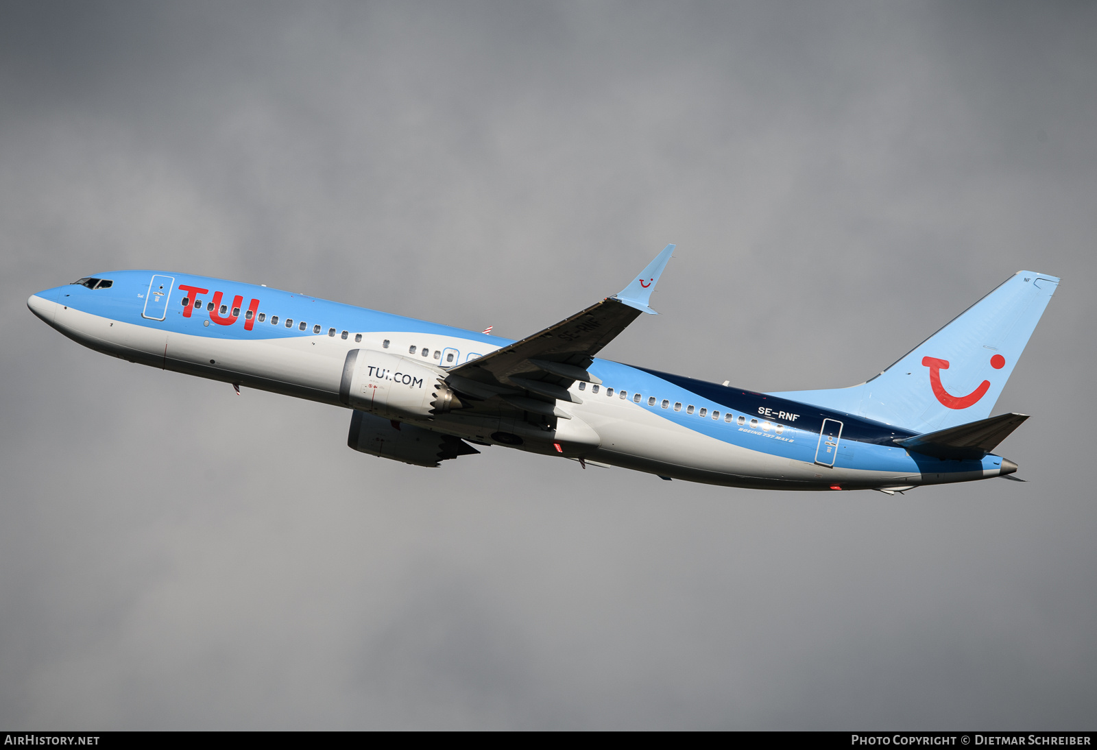 Aircraft Photo of SE-RNF | Boeing 737-8 Max 8 | TUI | AirHistory.net #704122