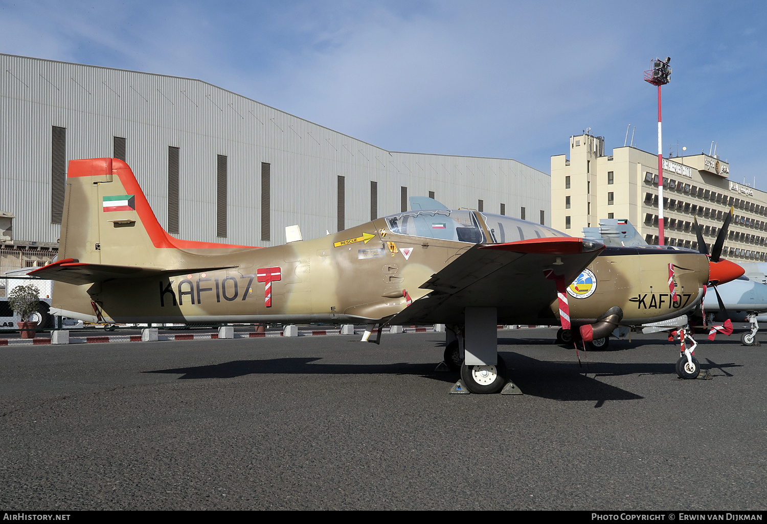 Aircraft Photo of KAF-107 | Short S-312 Tucano Mk52 | Kuwait - Air Force | AirHistory.net #704291