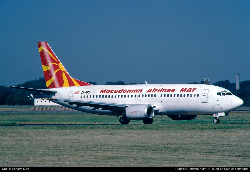 Aircraft Photo of Z3-ARF | Boeing 737-3H9 | MAT - Macedonian Airlines | AirHistory.net #704298