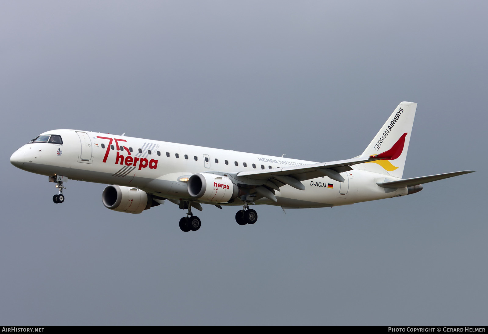 Aircraft Photo of D-ACJJ | Embraer 190LR (ERJ-190-100LR) | German Airways | AirHistory.net #704398
