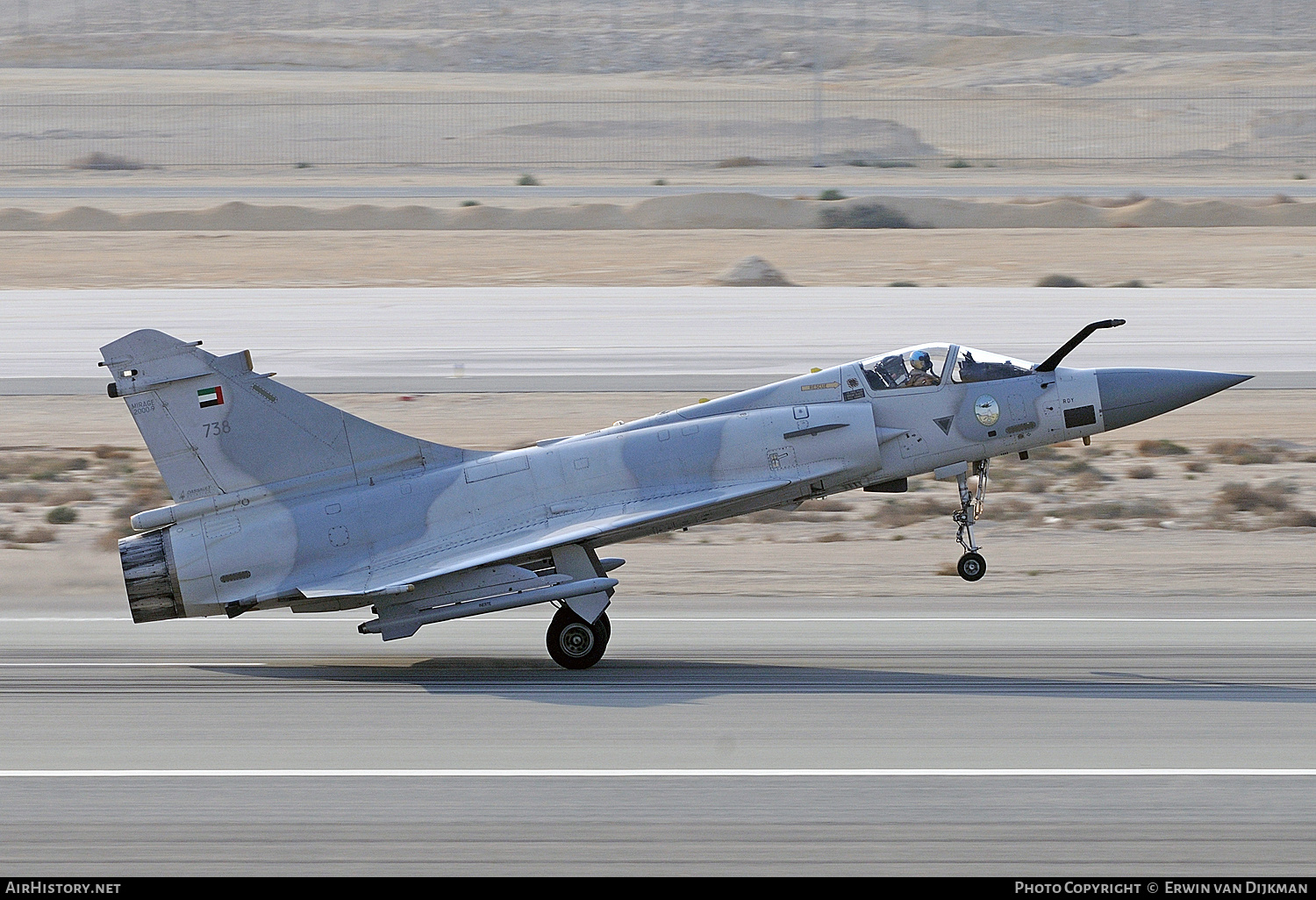 Aircraft Photo of 738 | Dassault Mirage 2000-9EAD | United Arab Emirates - Air Force | AirHistory.net #704427