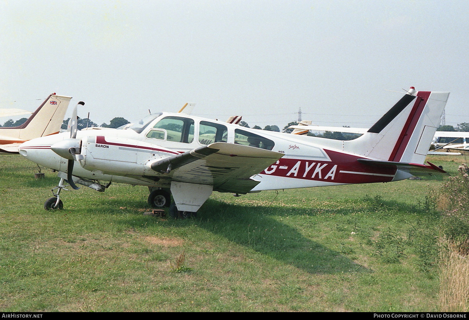 Aircraft Photo of G-AYKA | Beech B55A Baron (95-B55) | AirHistory.net #704453