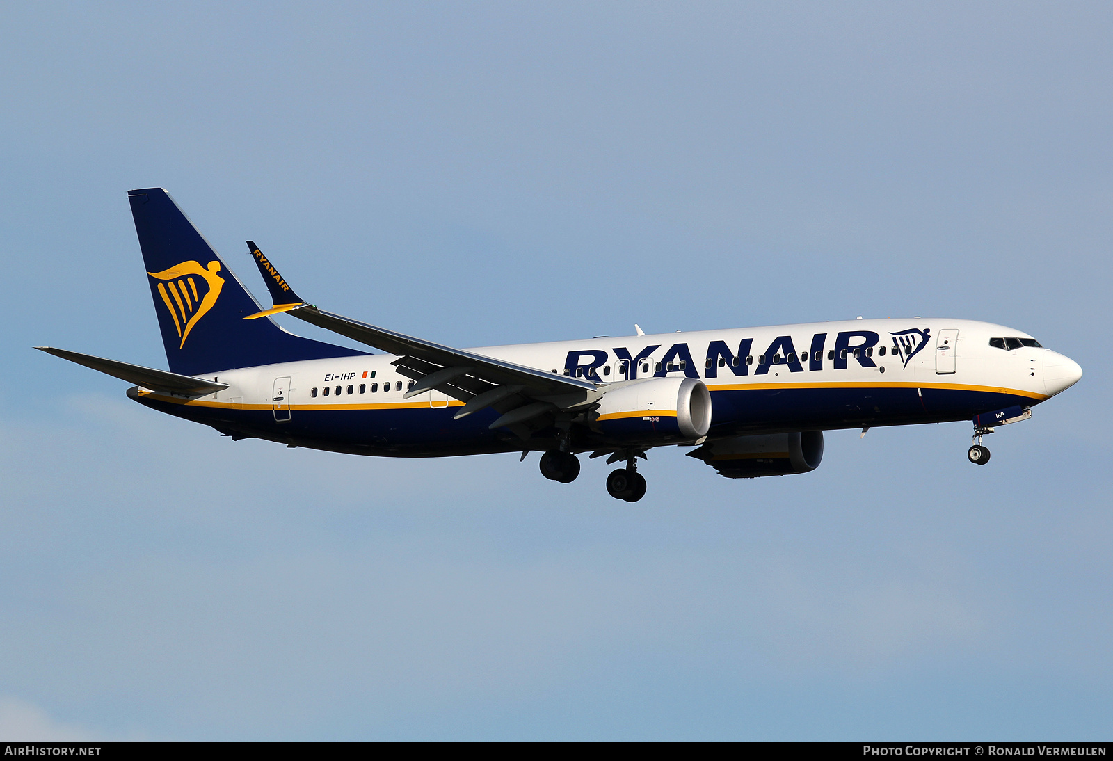 Aircraft Photo of EI-IHP | Boeing 737-8200 Max 200 | Ryanair | AirHistory.net #704591