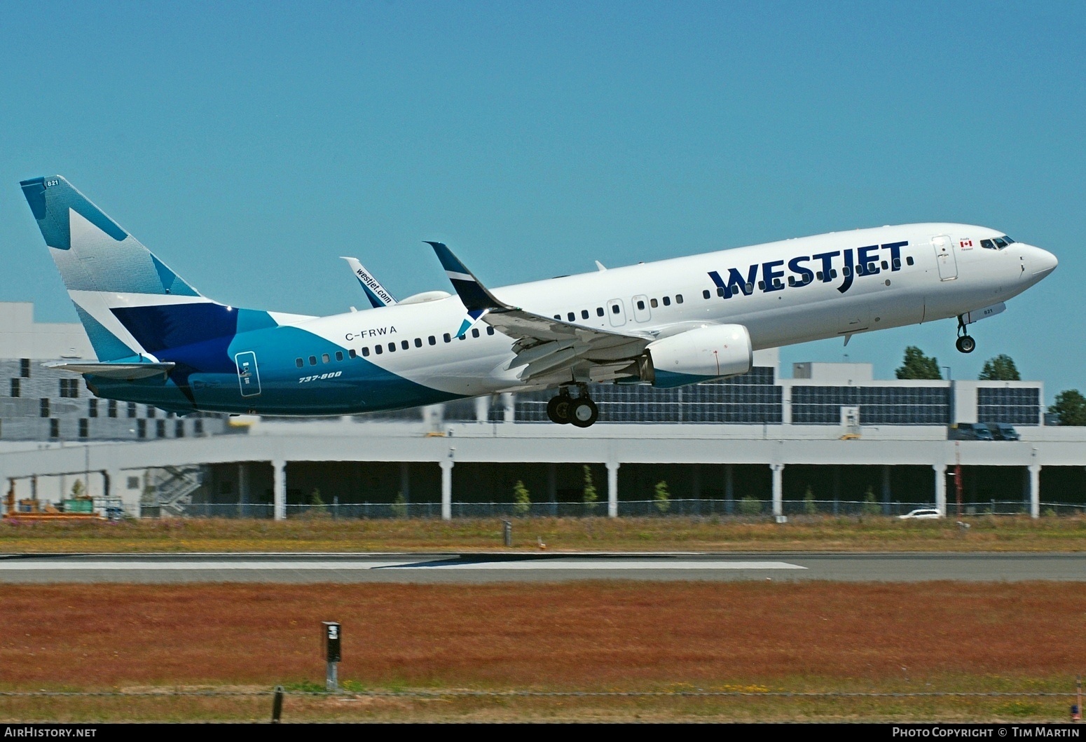 Aircraft Photo of C-FRWA | Boeing 737-8CT | WestJet | AirHistory.net #704606