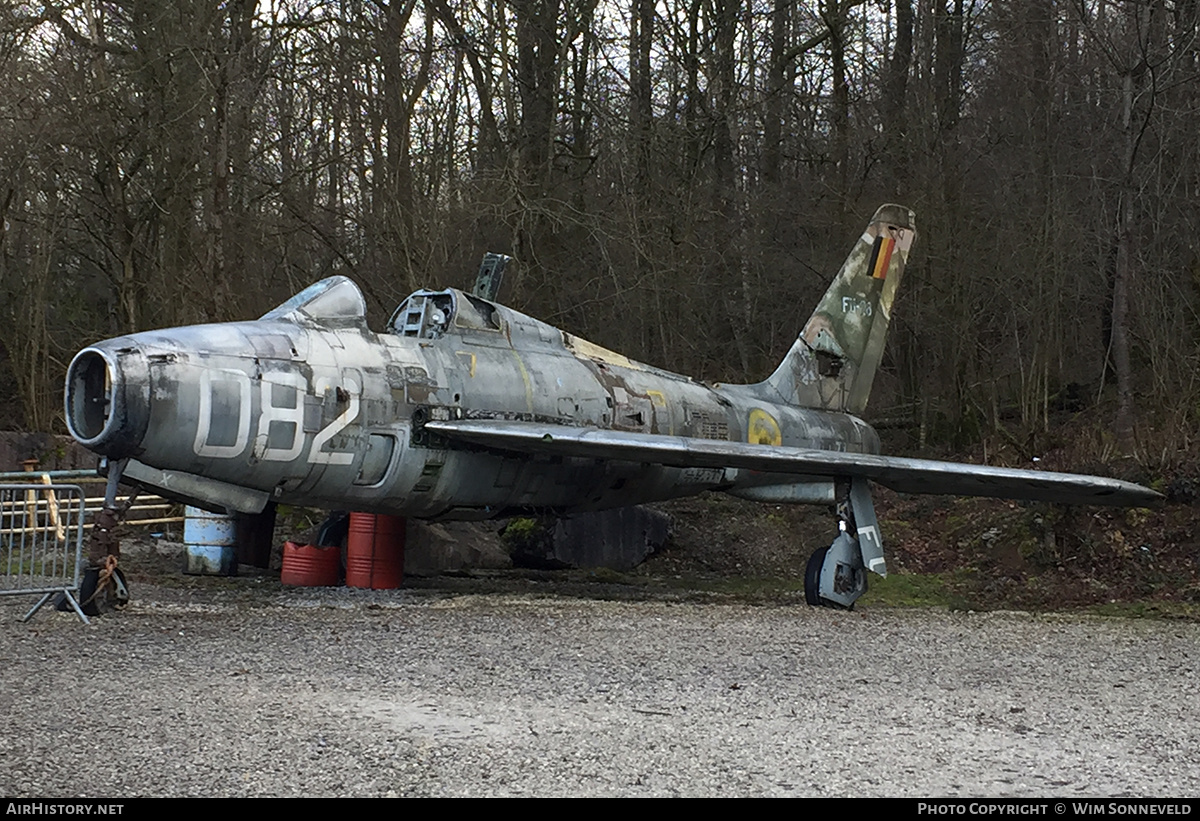 Aircraft Photo of FU82 | Republic F-84F Thunderstreak | Belgium - Air Force | AirHistory.net #704707