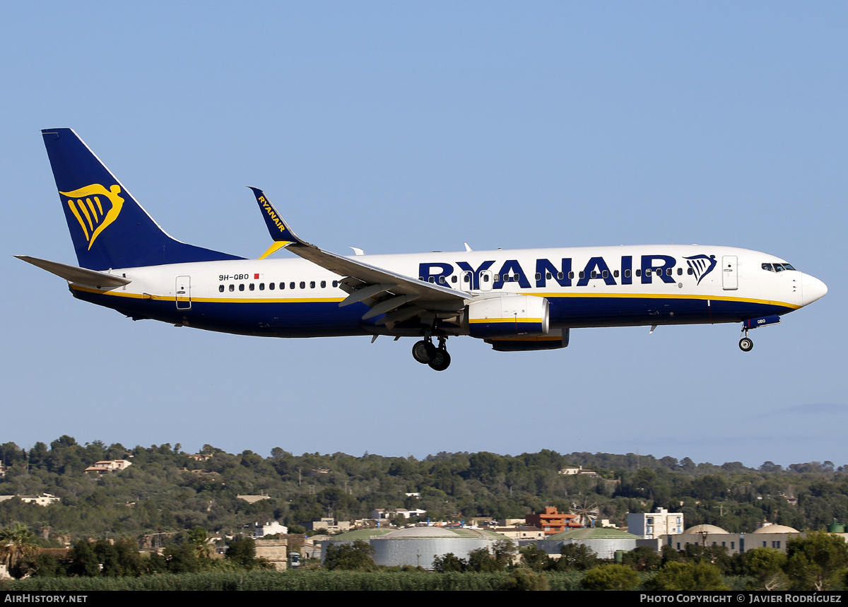 Aircraft Photo of 9H-QBO | Boeing 737-8AS | Ryanair | AirHistory.net #704729