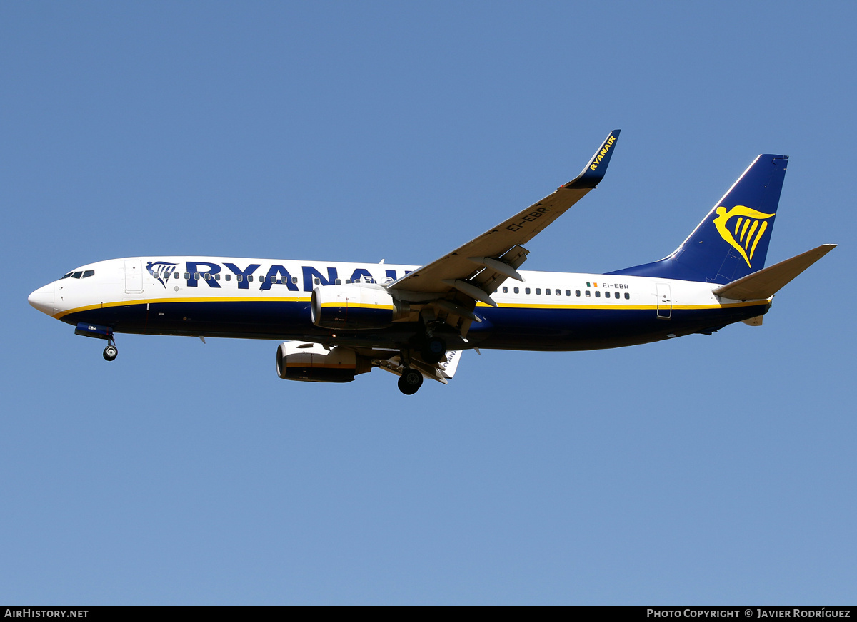 Aircraft Photo of EI-EBR | Boeing 737-8AS | Ryanair | AirHistory.net #704752