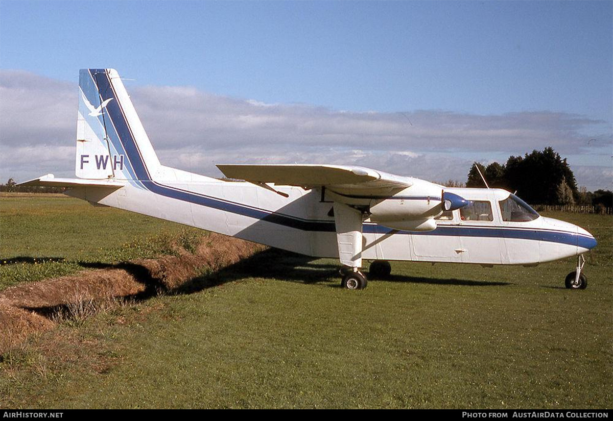Aircraft Photo of ZK-FWH / FWH | Britten-Norman BN-2A-26 Islander | AirHistory.net #704771
