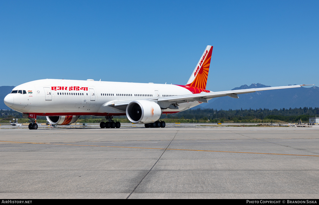 Aircraft Photo of VT-AEE | Boeing 777-232/LR | Air India | AirHistory.net #704777
