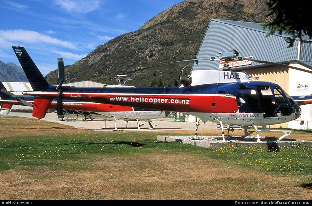 Aircraft Photo of ZK-HAE / HAE | Aerospatiale AS-350B-2 Ecureuil | The Helicopter Line | AirHistory.net #704782