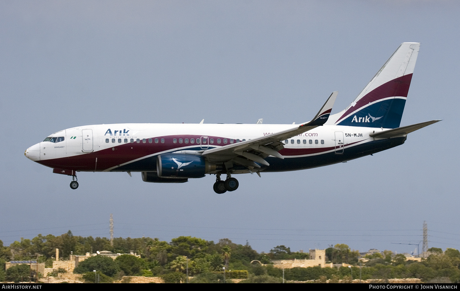 Aircraft Photo of 5N-MJH | Boeing 737-7BD | Arik Air | AirHistory.net #704805