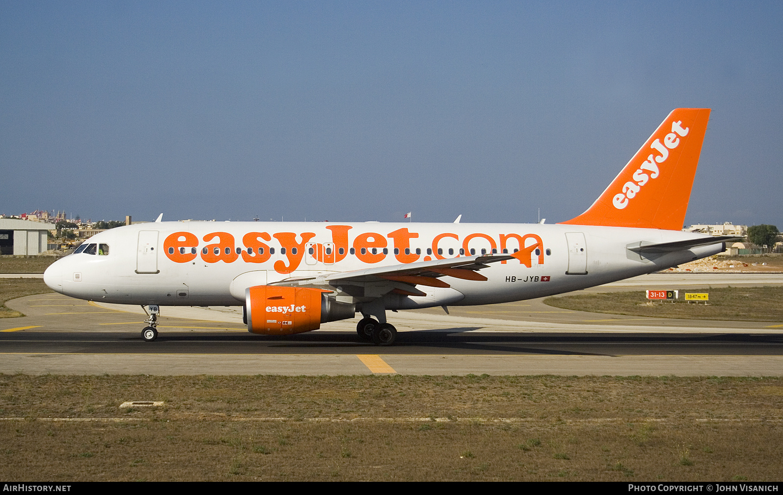 Aircraft Photo of HB-JYB | Airbus A319-111 | EasyJet | AirHistory.net #704812