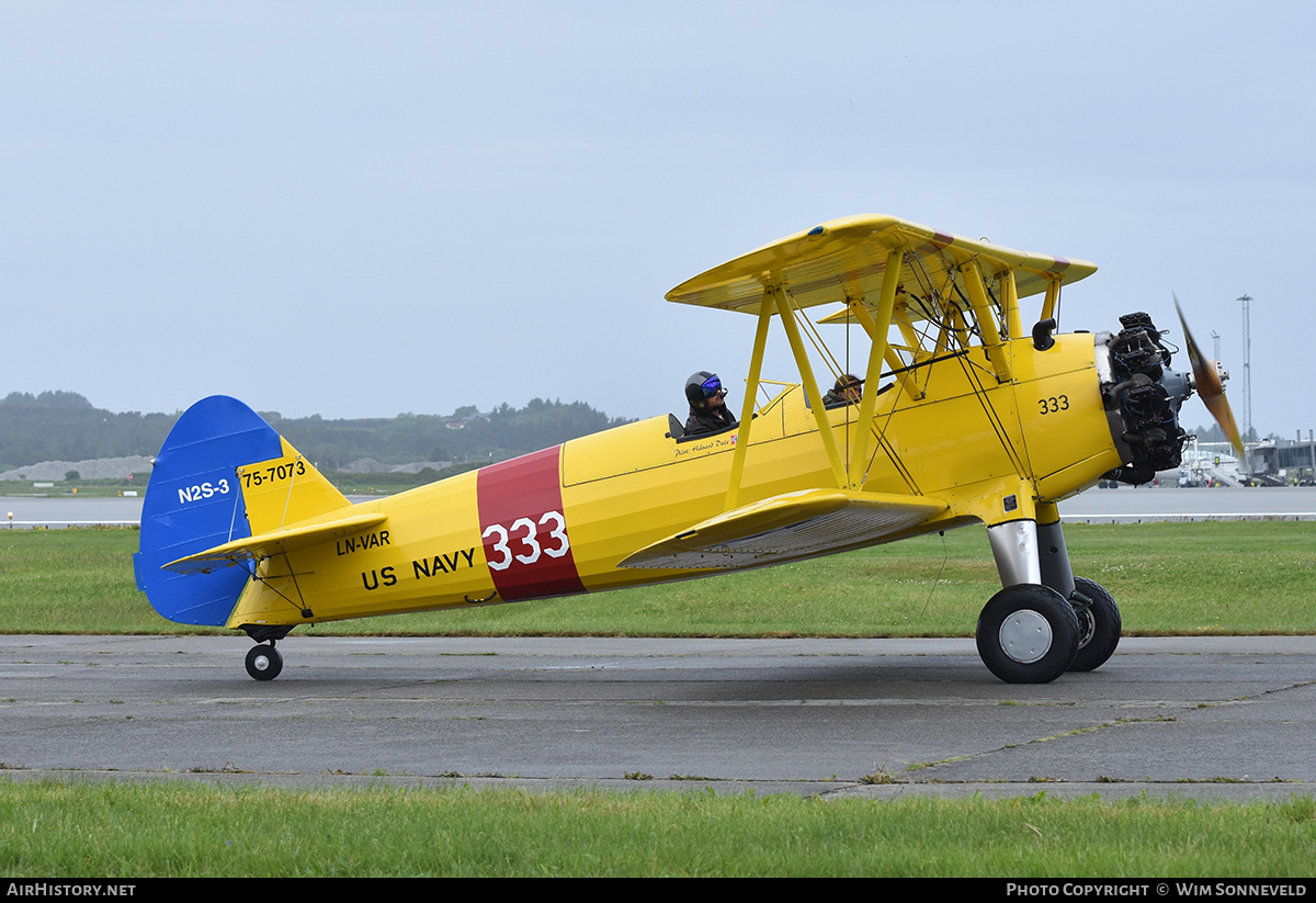 Aircraft Photo of LN-VAR / 333 | Boeing N2S-3 Kaydet (B75N1) | USA - Navy | AirHistory.net #704854