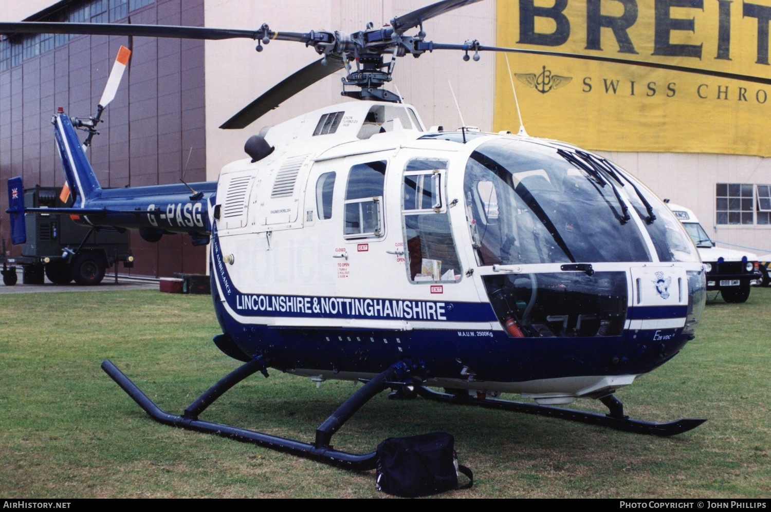 Aircraft Photo of G-PASG | MBB BO-105DBS-4 | Lincs & Notts Air Ambulance | AirHistory.net #704856