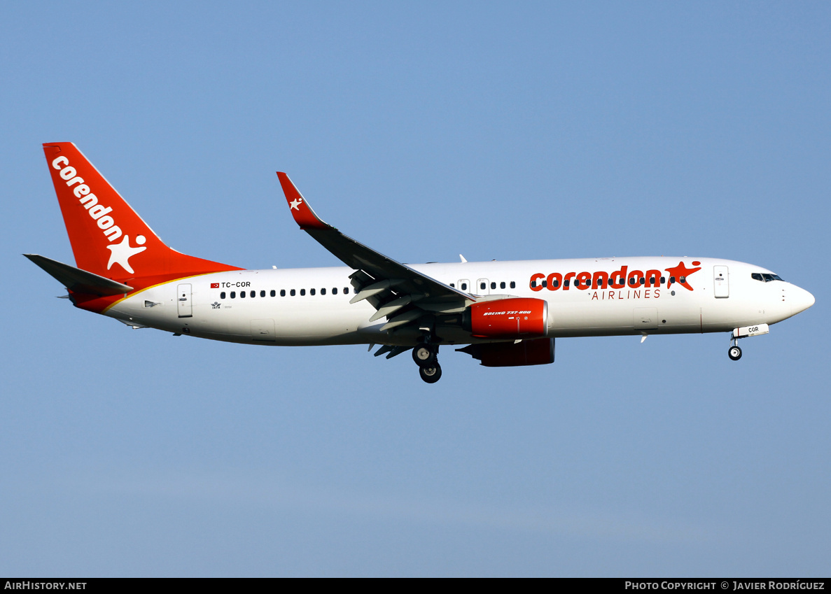 Aircraft Photo of TC-COR | Boeing 737-800 | Corendon Airlines | AirHistory.net #704935