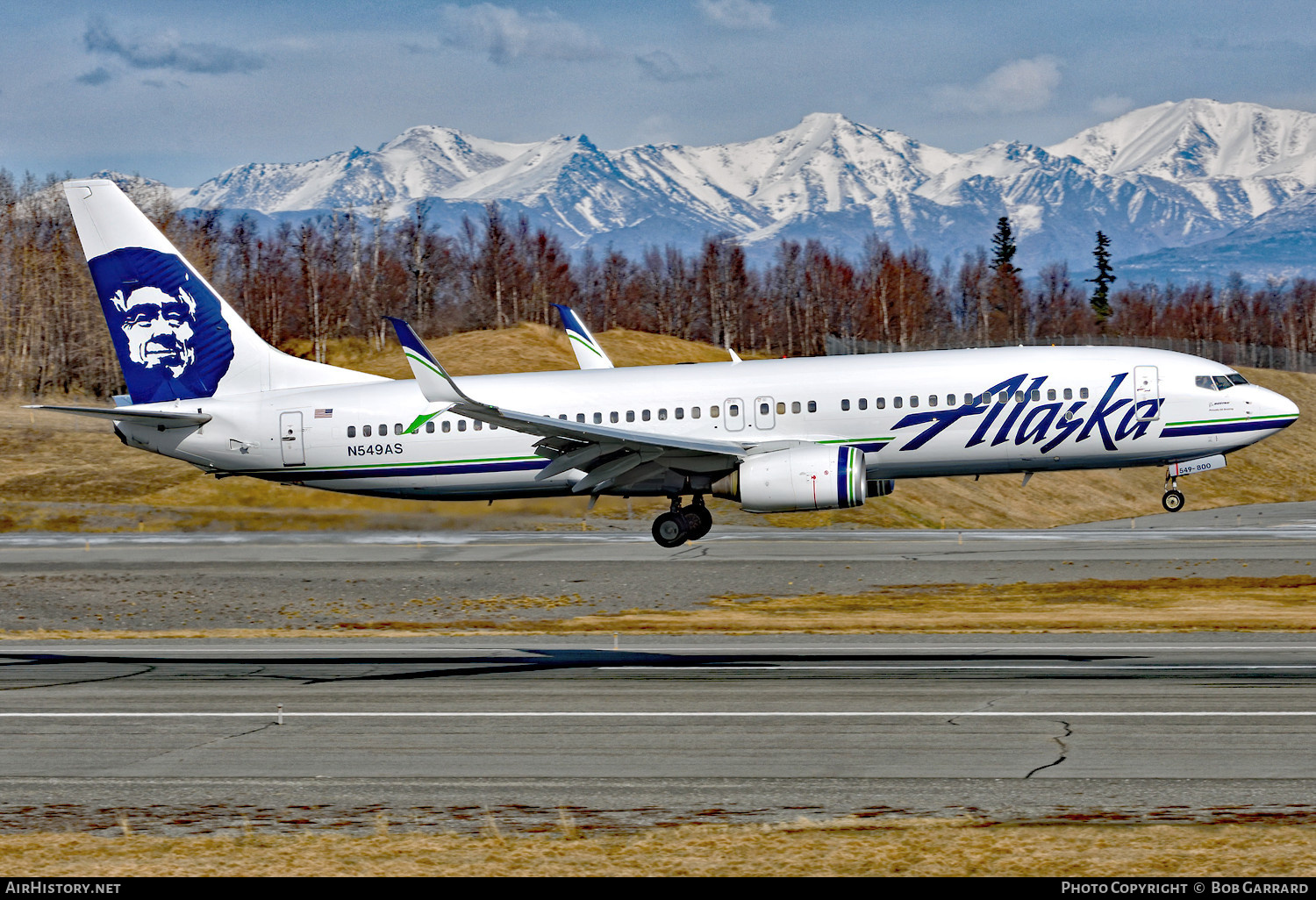 Aircraft Photo of N549AS | Boeing 737-8FH | Alaska Airlines | AirHistory.net #704979