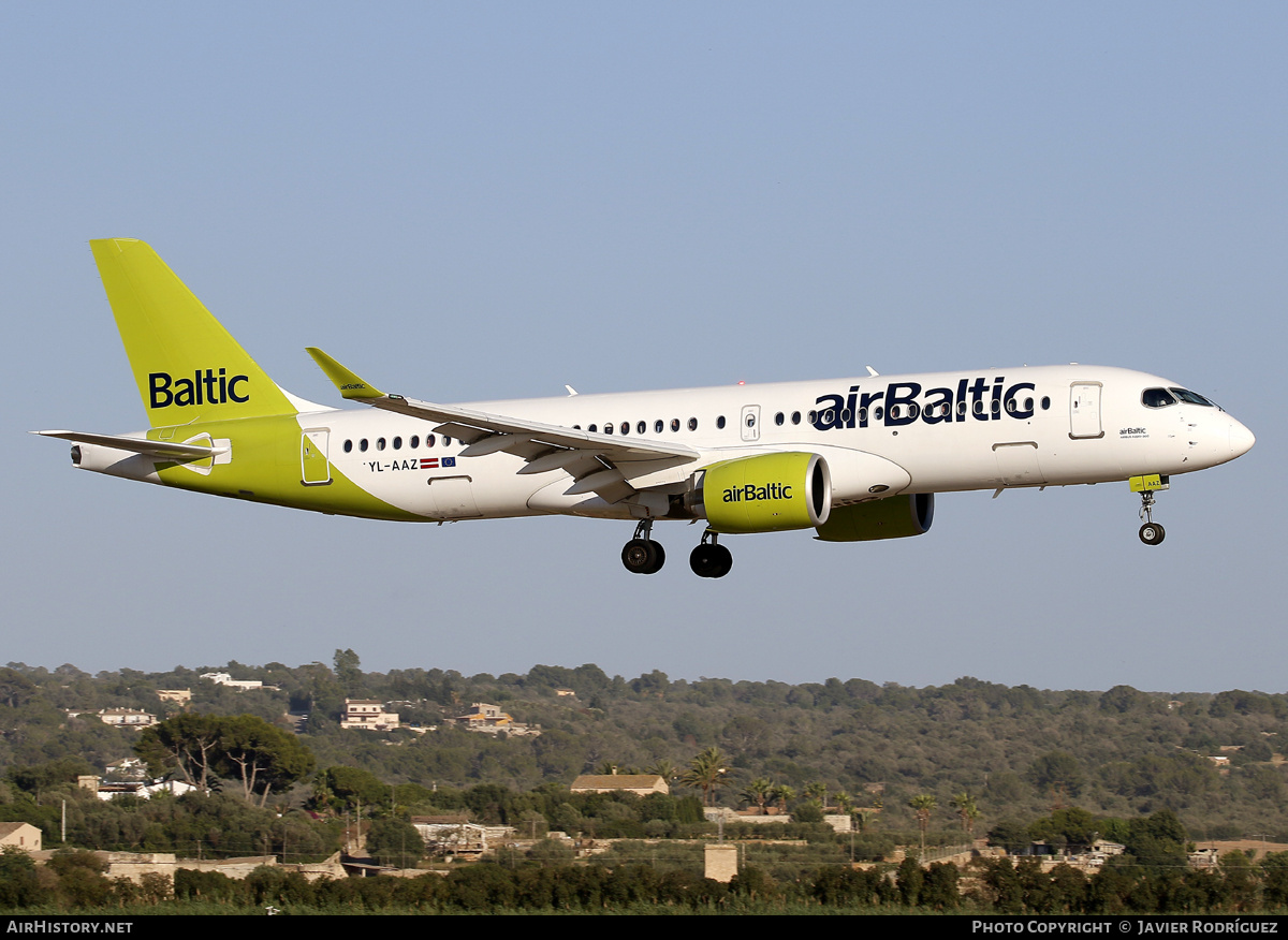Aircraft Photo of YL-AAZ | Airbus A220-371 (BD-500-1A11) | AirBaltic | AirHistory.net #704981