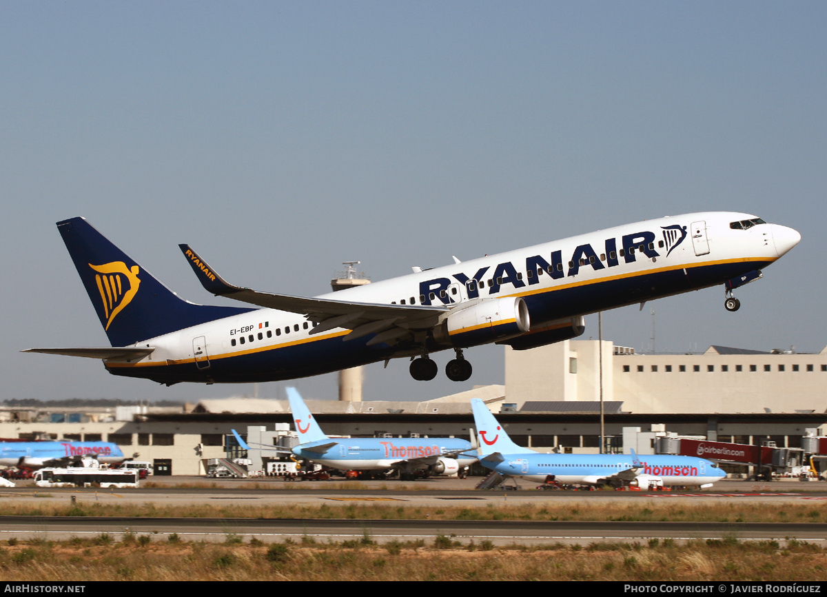 Aircraft Photo of EI-EBP | Boeing 737-8AS | Ryanair | AirHistory.net #704988