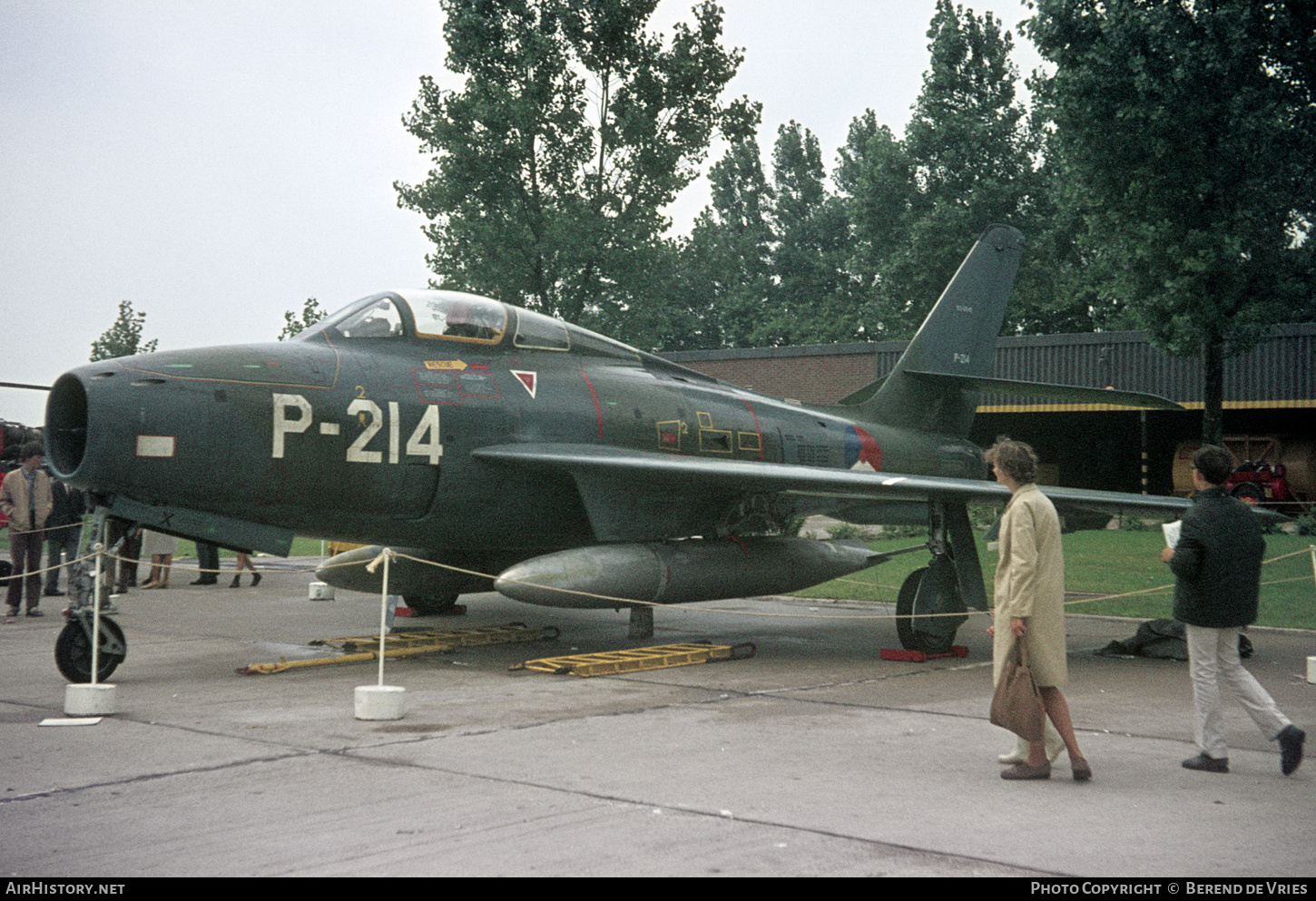 Aircraft Photo of P-214 | Republic F-84F Thunderstreak | Netherlands - Air Force | AirHistory.net #705004