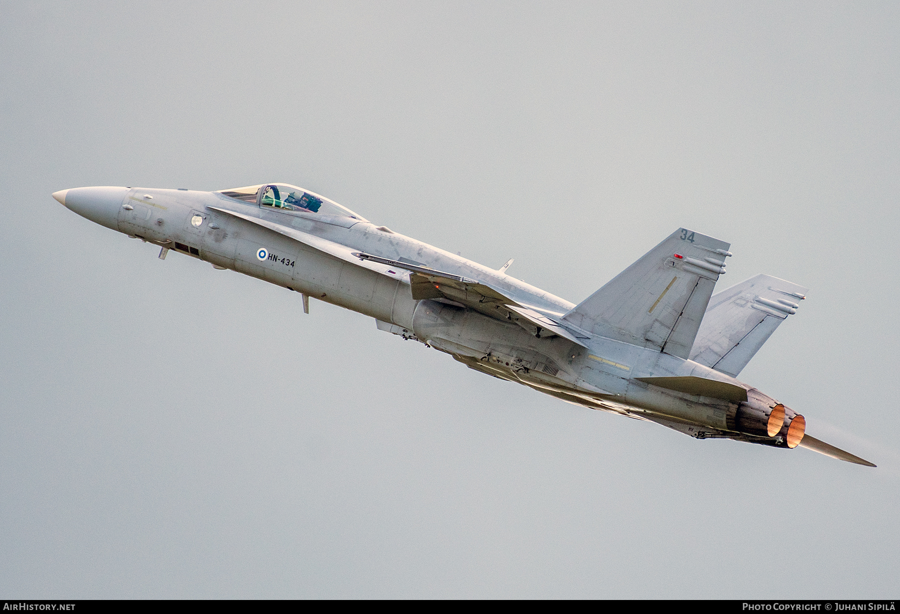 Aircraft Photo of HN-434 | McDonnell Douglas F/A-18C Hornet | Finland - Air Force | AirHistory.net #705026