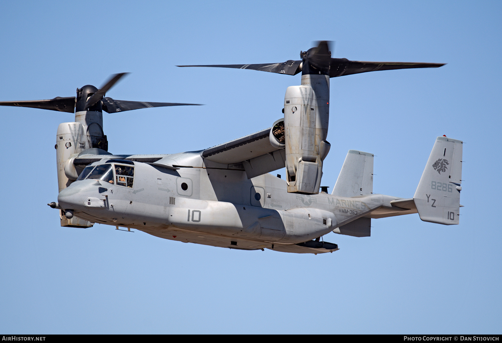 Aircraft Photo of 168286 / 8286 | Bell-Boeing MV-22B Osprey | USA - Marines | AirHistory.net #705061
