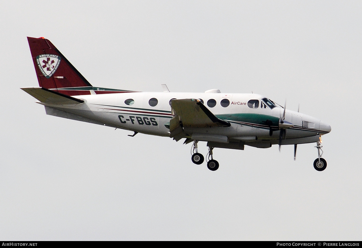 Aircraft Photo of C-FBGS | Beech A100 King Air | AirCare - Ambulance New Brunswick | AirHistory.net #705105