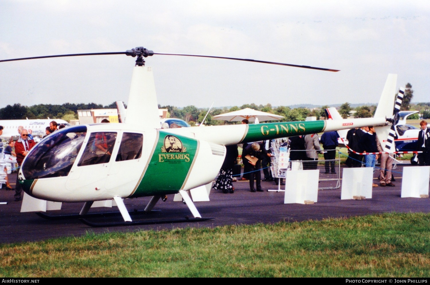 Aircraft Photo of G-INNS | Robinson R-44 Astro | Everards Brewery | AirHistory.net #705199
