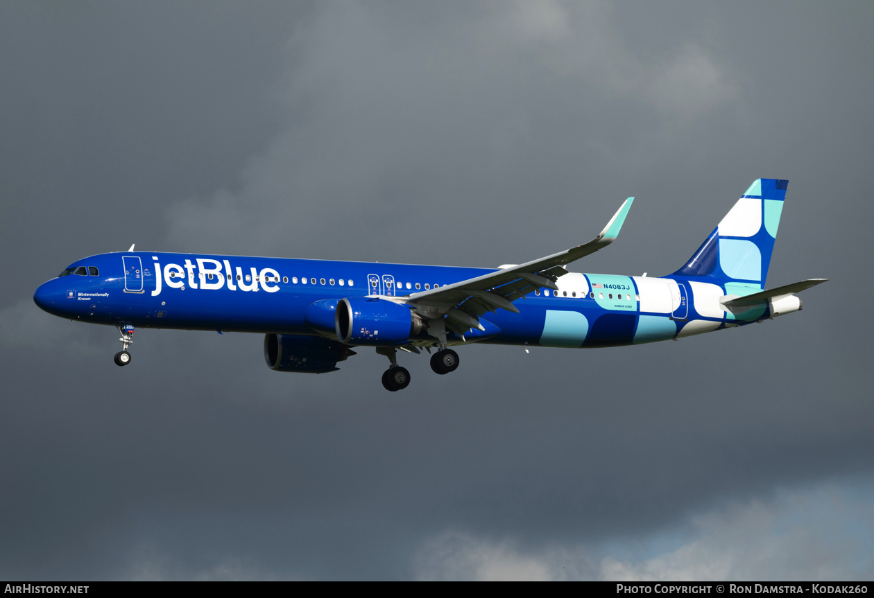 Aircraft Photo of N4083J | Airbus A321-271NX | JetBlue Airways | AirHistory.net #705242