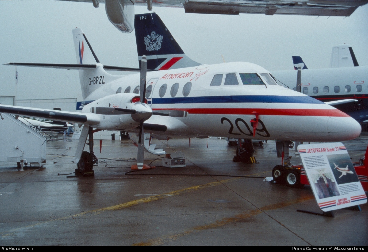 Aircraft Photo of G-BPZL | British Aerospace BAe-3201 Jetstream 32EP | American Eagle | AirHistory.net #705282