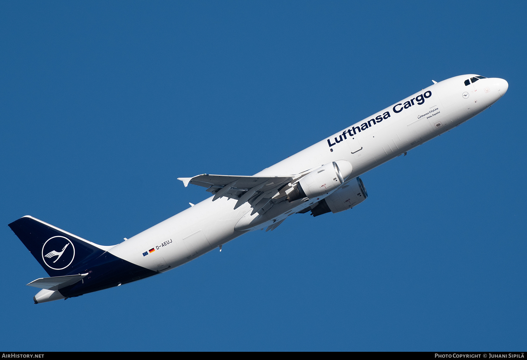 Aircraft Photo of D-AEUJ | Airbus A321-211/P2F | Lufthansa Cargo | AirHistory.net #705283